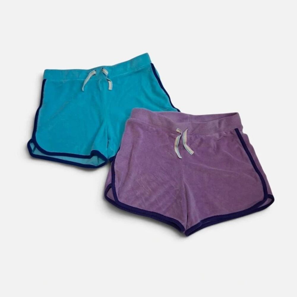 Lands' End Girls 2 Pairs Toweling Shorts 10/12